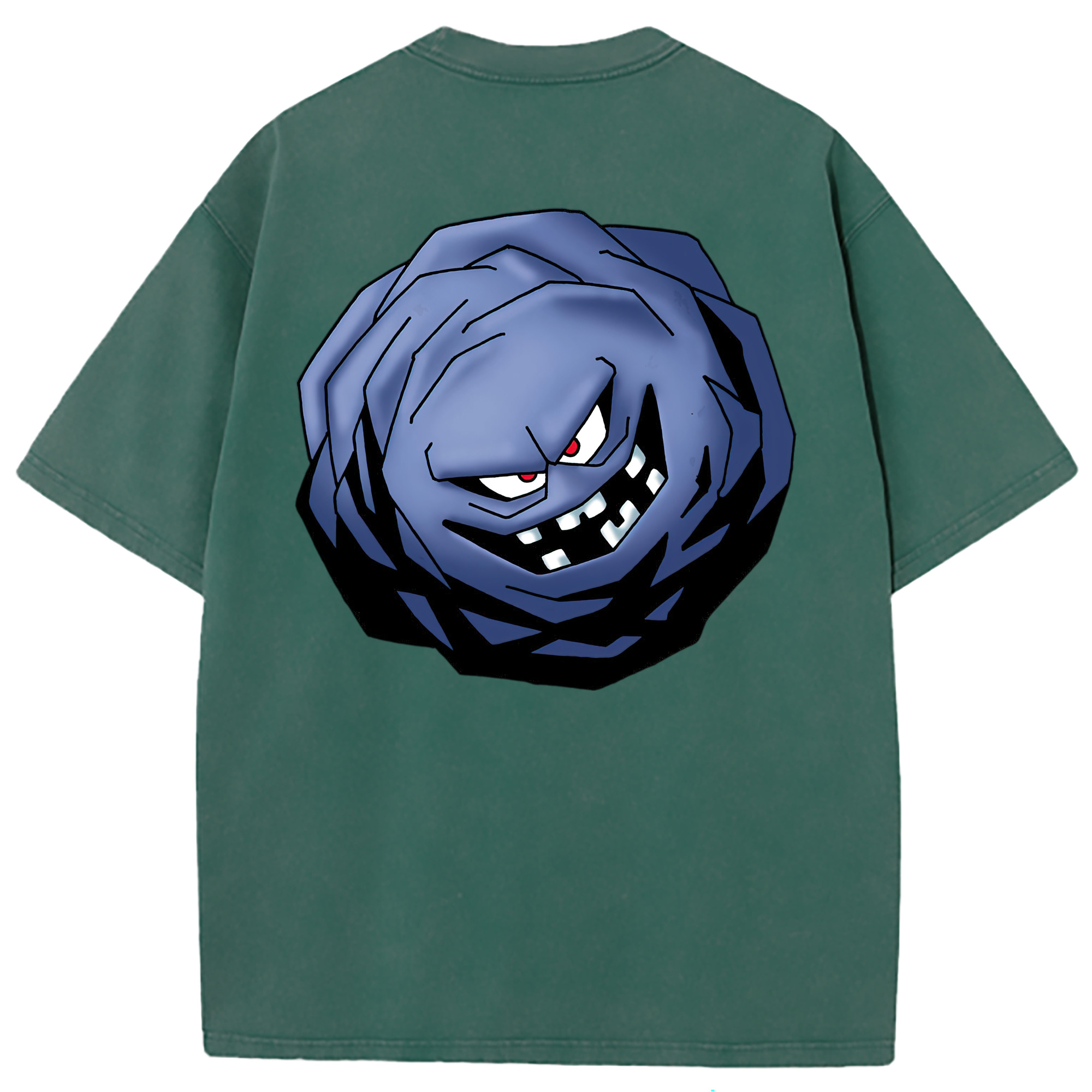 （画像用） ドラゴンクエスト Doragon Kuesuto Dragon Quest 綿100% ヴィンテージ風 半袖Tシャツ（背面プリント）